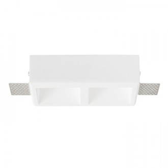 Rendl R13126 - Sadrové podhľadové svietidlo Quo SQ II 2xGU10, 230V, sadra