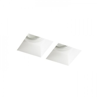 Rendl R13126 - Sadrové podhľadové svietidlo Quo SQ II 2xGU10, 230V, sadra