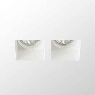 Rendl R13126 - Sadrové podhľadové svietidlo Quo SQ II 2xGU10, 230V, sadra