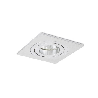 Rendl R12709 - Náklopné podhľadové svietidlo Pasadena SQ I 1xGU10, 230V, 92x92, kartáčovaný hliník