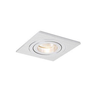 Rendl R12709 - Náklopné podhľadové svietidlo Pasadena SQ I 1xGU10, 230V, 92x92, kartáčovaný hliník