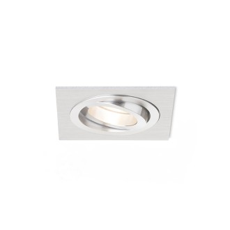 Rendl R12709 - Náklopné podhľadové svietidlo Pasadena SQ I 1xGU10, 230V, 92x92, kartáčovaný hliník