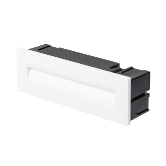 Rendl R12627 - Vonkajšie zápustné LED svietidlo do steny Rasq IP65, 9W, 3000K, 190lm, 250x86, biela