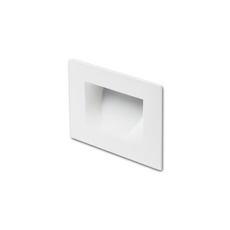 Rendl R12576 - Vonkajšie zápustné LED svietidlo do steny Per IP54, 3W, 3000K, 76lm, 107x70, biela
