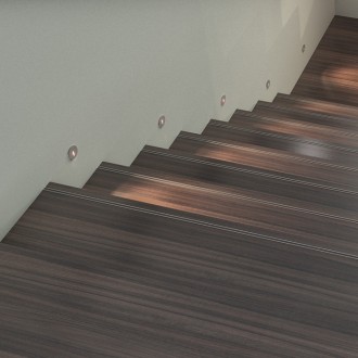 Rendl R12611 - Zápustné LED svietidlo do steny Iria 3W, 3000K, 390lm, Ø55, biela