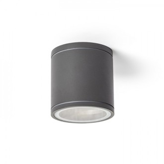 Rendl R13507 - Vonkajšie stropné svietidlo Lizzi 1xGU10, IP54, Ø90, antracit