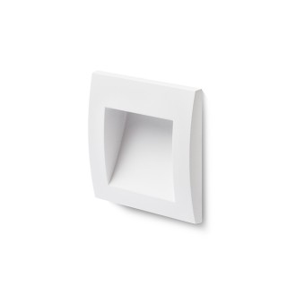 Rendl R12533 - Vonkajšie zápustné LED svietidlo do steny Gordiq S IP65, 1,5 W, 3000K, 30lm, 90x90, biela