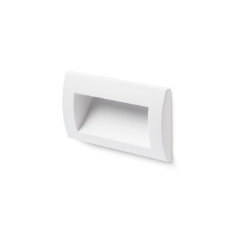 Rendl R12537 - Vonkajšie zápustné LED svietidlo do steny Gordiq L IP65, 3W, 3000K, 90lm, 140x70, biela