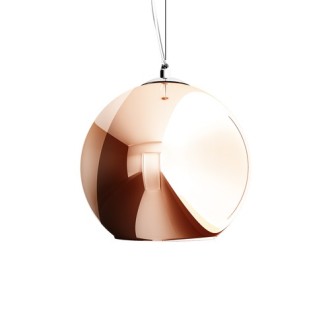 Rendl R10517 - Luster Beau Monde 1xE27, Ø250, medené sklo