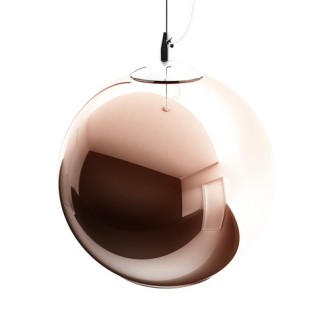 Rendl R10517 - Luster Beau Monde 1xE27, Ø250, medené sklo