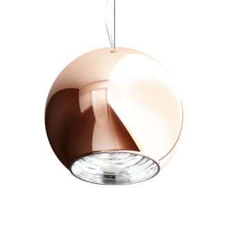 Rendl R10517 - Luster Beau Monde 1xE27, Ø250, medené sklo