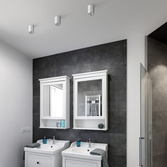 Rendl R13539 - Stropné kúpeľňové svietidlo Lola 1xGU10, Ø65, IP54, chróm
