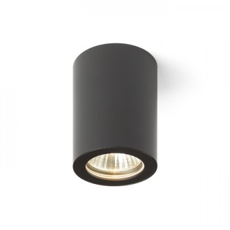 Rendl R13542 - Stropné kúpeľňové svietidlo Lola 1xGU10, Ø65, IP54, čierna