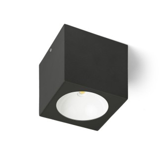 Rendl R13625 - Vonkajšie stropné LED svietidlo Senza 6W, 3000K, 580lm, IP65, antracit/číre sklo