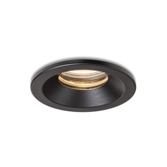 Rendl R13599 - Kúpeľňové podhľadové svietidlo Bella 1xGU10, IP65, 230V, Ø83, čierna
