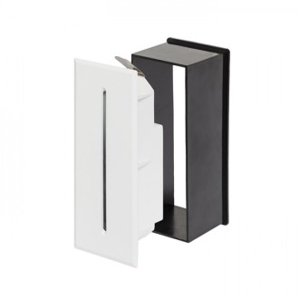 Rendl R13566 - Vonkajšie zápustné LED svietidlo do steny Segno IP54, 3W, 3000K, 170x65, biela