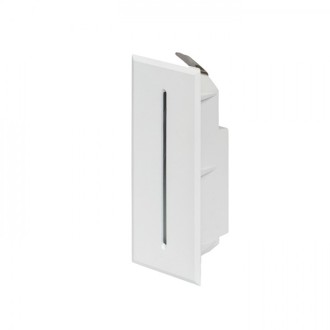 Rendl R13566 - Vonkajšie zápustné LED svietidlo do steny Segno IP54, 3W, 3000K, 170x65, biela