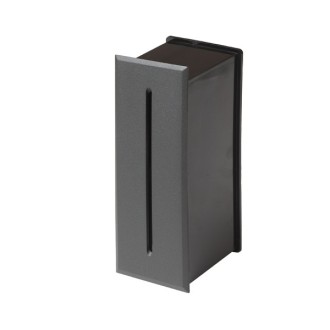 Rendl R13567 - Vonkajšie zápustné LED svietidlo do steny Segno IP54, 3W, 3000K, 170x65, antracit