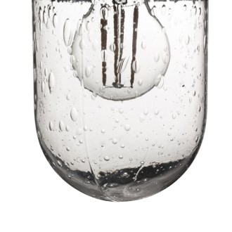 Rendl R13614 - Vonkajšie nástenné svietidlo Beacon 1xE27, IP44, čierna/štruktúrované sklo