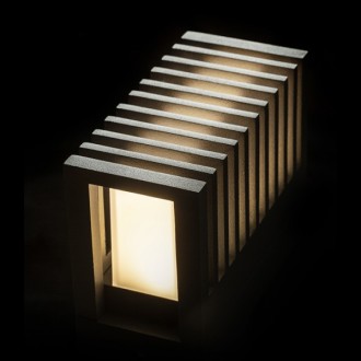 Rendl R13563 - Vonkajšie nástenné LED svietidlo Claire 6W, 3000K, 143lm, IP54, antracit/mliečna