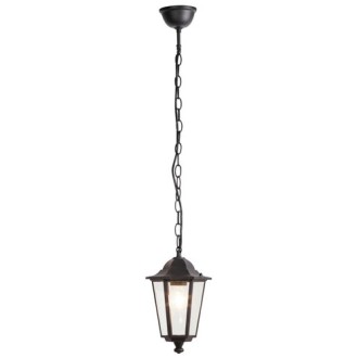 Rabalux 8208 - Vonkajšie závesné svietidlo Velence 1xE27, IP43, 950x210, čierna/sklo