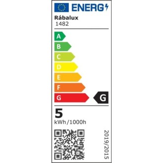 Rabalux 1482 - LED lampička s klipom Noah 5W, 3000K, 360lm, ružová