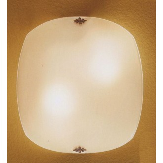 Linea Light 71879 - Stropné a nástenné svietidlo Bijoux 2xE27, jantárové sklo