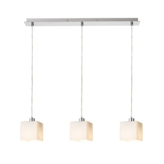 Rendl R14020 - Luster Dados 3xE27, opálové sklo/chróm