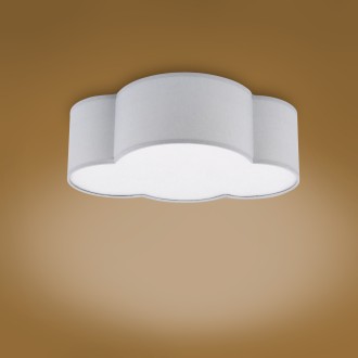 TK Lighting 3144 - Detské stropné svietidlo Cloud 2xE27, sivá