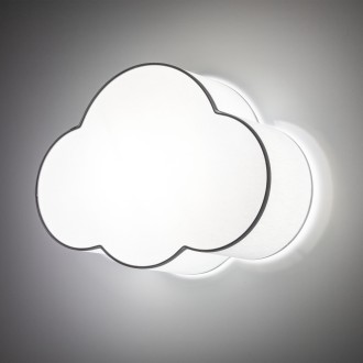 TK Lighting 3144 - Detské stropné svietidlo Cloud 2xE27, sivá