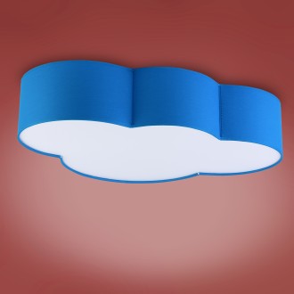 TK Lighting 1534 - Detské stropné svietidlo Cloud 4xE27, modrá