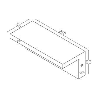 TOP LIGHT Elon PIR - Vonkajšie nástenné LED svietidlo Elon 10W, 4000K, IP54, 1000lm, čierna + senzor