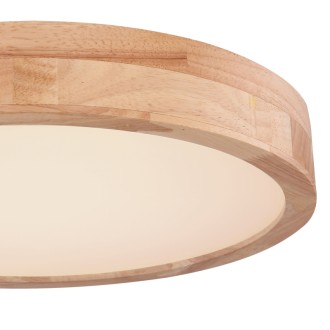 Globo 41745-24 - Stropné drevené LED svietidlo Rainer 24W, 800lm, 3000-6000K, Ø400, prírodné