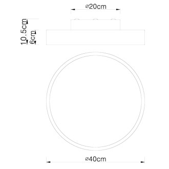 Globo 41745-24 - Stropné drevené LED svietidlo Rainer 24W, 800lm, 3000-6000K, Ø400, prírodné