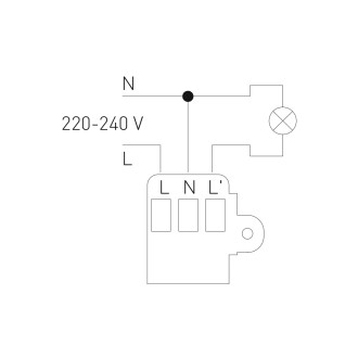 GTV CR-CR22000-00 - PIR senzor do podhľadu CR-22, max. 1200W, 230V, 360°, max. 8m, biela