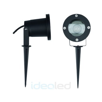 Idea led ID-8017 - Vonkajšie zapichovacie svietidlo PAVA 1xGU10, IP54, čierna/transparentná