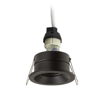 Rendl R13599 - Kúpeľňové podhľadové svietidlo Bella 1xGU10, IP65, 230V, Ø83, čierna