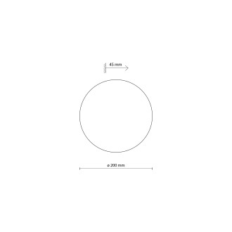 TK Lighting 6009 - Nástenné svietidlo Luna 2xG9, Ø200, biela