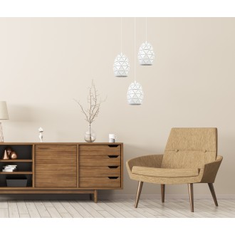Italux MDM-3480/1 W - Luster Harley 1xE27, Ø150, biela