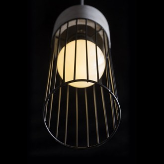 Rendl R12931 - Luster Burton 1xE27, Ø120, betón