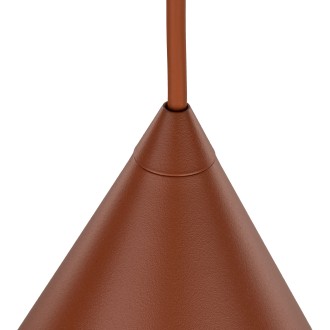 TK Lighting 10076 - Luster Cono S 1xE27, Ø190, tehlová