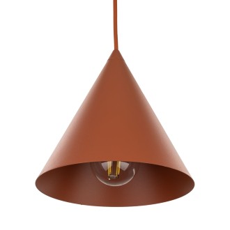 TK Lighting 10076 - Luster Cono S 1xE27, Ø190, tehlová