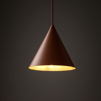 TK Lighting 10076 - Luster Cono S 1xE27, Ø190, tehlová