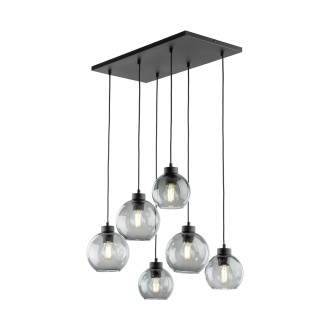 TK Lighting 2833 - Luster Cubus graphite 6xE27, grafit/čierna