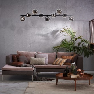 TK Lighting 5667 - Luster Estera 9xG9, čierna