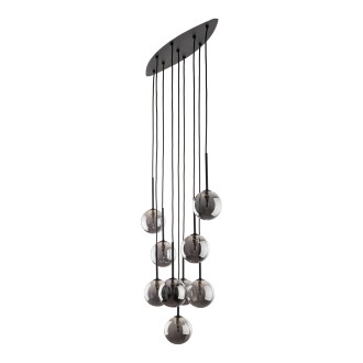TK Lighting 6148 - Luster Estera 9xG9, čierna/grafit