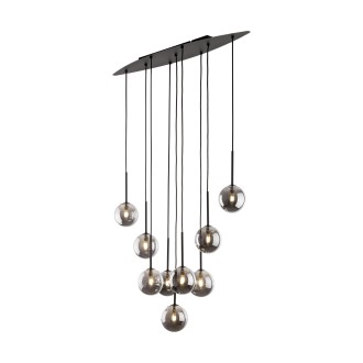 TK Lighting 6148 - Luster Estera 9xG9, čierna/grafit