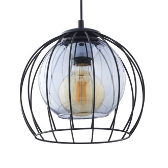TK Lighting 3154 - Luster Universo 1xE27, Ø260, čierna/grafit