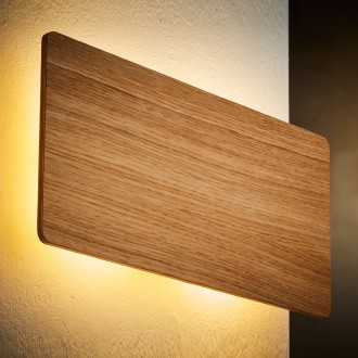 TK Lighting 3272 - Nástenné drevené svietidlo Tavola 2xG9, dub