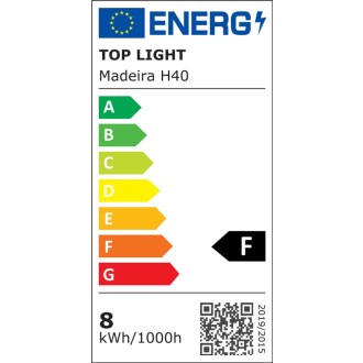 TOP LIGHT Madeira H40 - Nástenné kúpeľňové LED svietidlo Madeira H40, 8W, 4000K, 800lm, D400, IP44, chróm